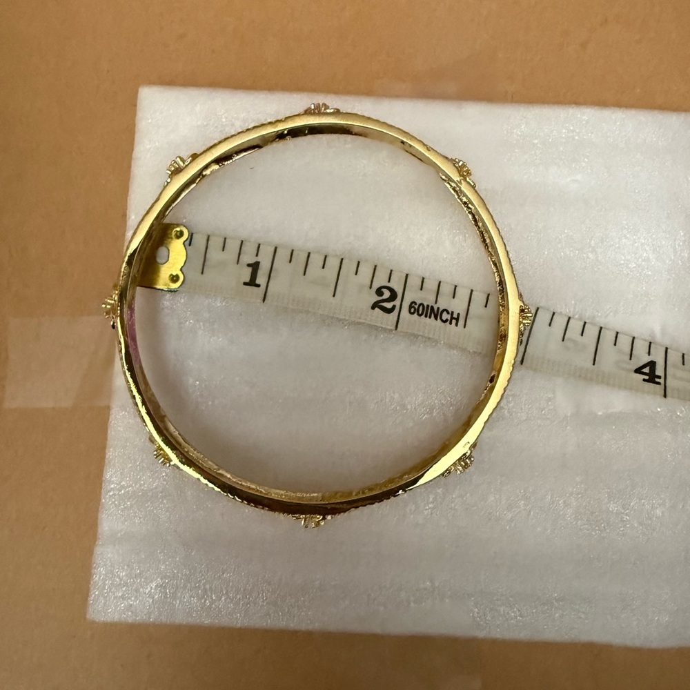 24k gold plated Bangle Bracelet
